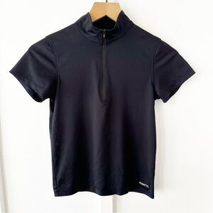 KERRITS black Kids Ice Fil Lite Short Sleeve Riding Shirt